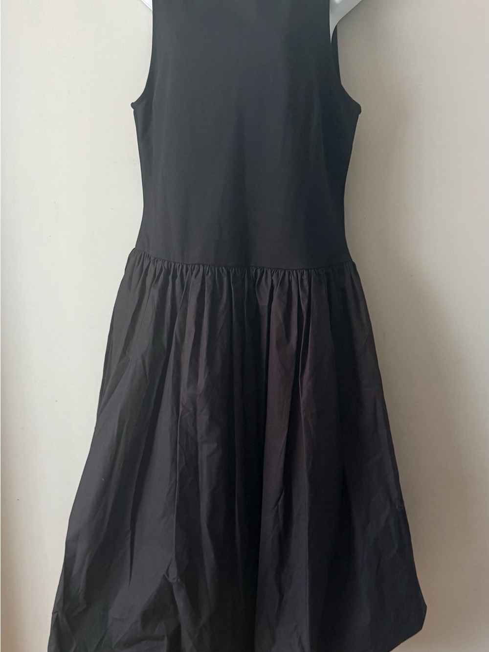 INC International Concepts Black Sleeveless Midi Dress with Full Skirt - Picture 3 of 5